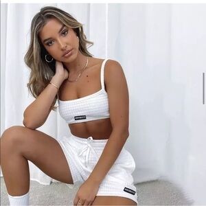 White Two Piece Lounge Set